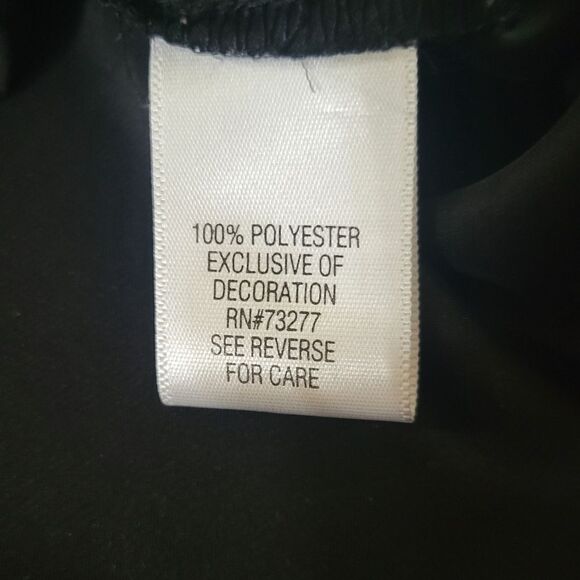 Apt. 9® Women's Black Embellished V-neck Chiffon Tunic Top - Picture 11 of 13